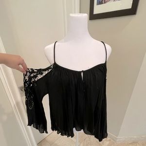 Selling black, long sleeve, size M top